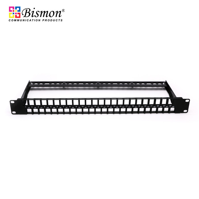 48-Port-1U-Blank-Patch-panel-for-keystone-jack-Only-frame